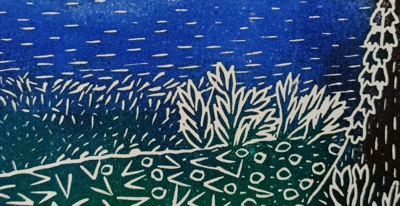 Stage de gravure pour enfants avec Mathilde Loisel à Saint-Jean-le-Thomas (50)